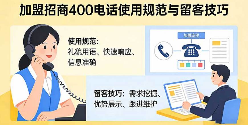 加盟招商行业400电话使用规范与留客技巧
