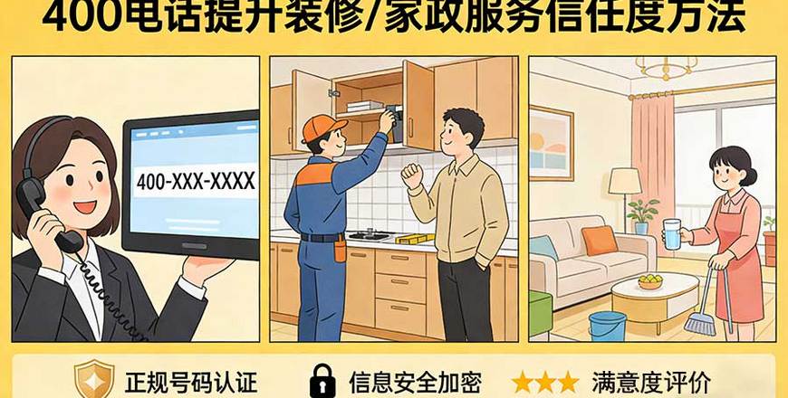 装修/家政/服务行业400电话提升信任度方法