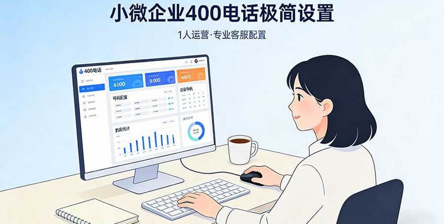 小微企业400电话极简设置：1人运营也能搞定的专业客服配置