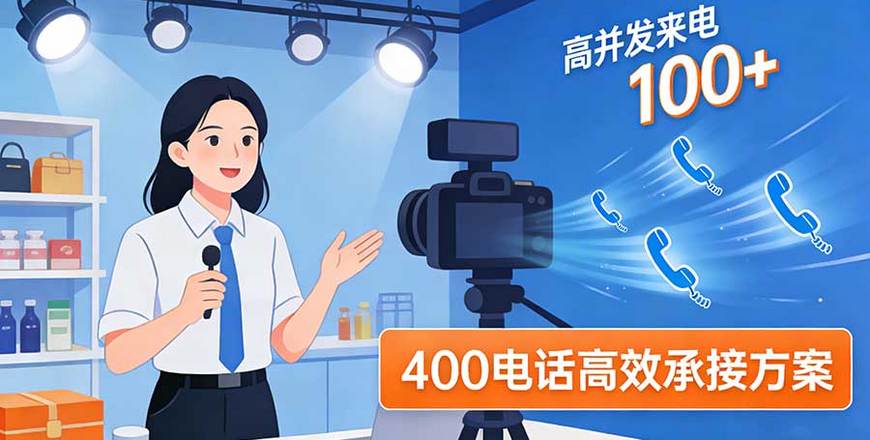 直播带货400电话配置：高并发来电承接方案