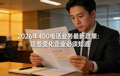 2026年400电话业务最新政策：这些变化企业必须知道