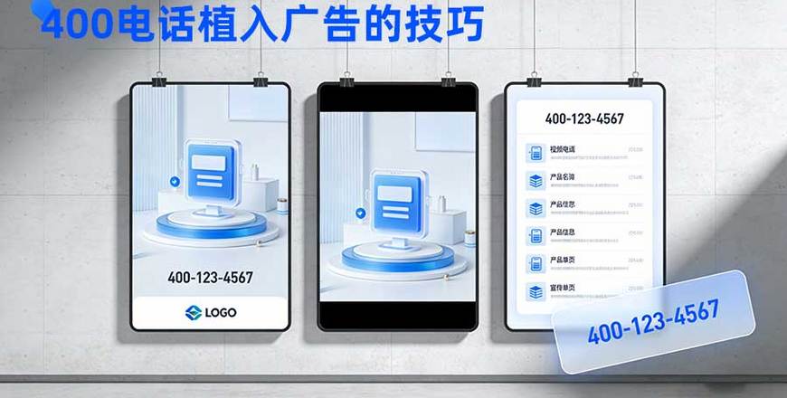 400电话植入广告技巧：海报 / 短视频 / 宣传单页最佳排版