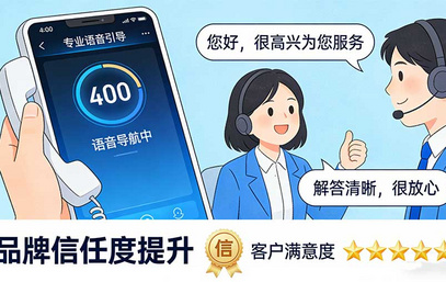 400电话如何提升企业品牌信任度？从语音导航到客服话术的细节优化