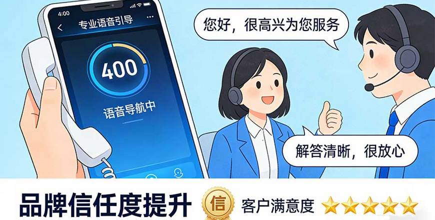 400电话如何提升企业品牌信任度？从语音导航到客服话术的细节优化