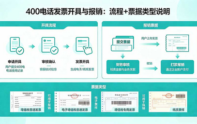 400电话发票开具与报销：流程+票据类型说明