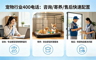 宠物行业400电话：咨询/寄养/售后快速配置