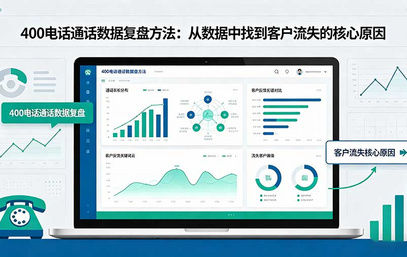 400电话通话数据复盘方法：从数据中找到客户流失的核心原因