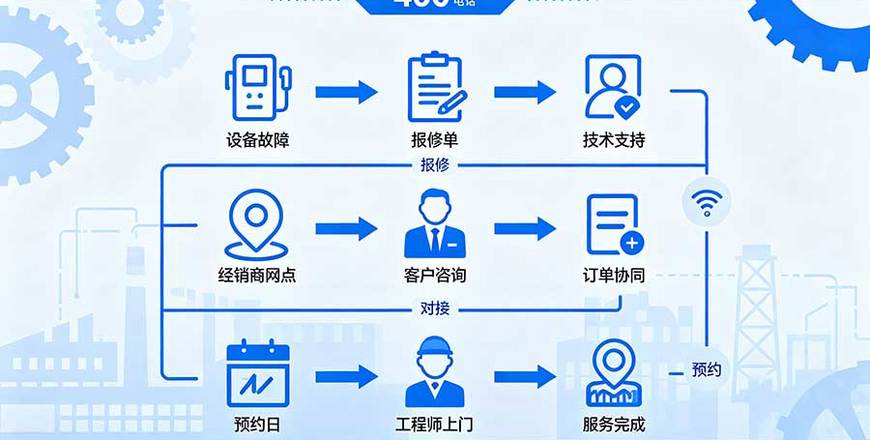 机械设备厂家400电话使用指南：技术报修、经销商对接、上门预约流程