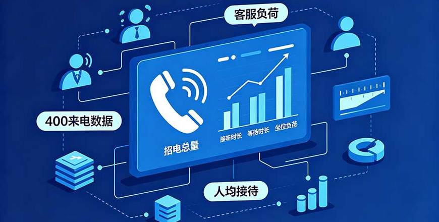 如何通过400电话来电数据，测算客服人均接待负荷